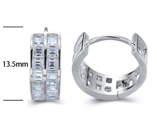SE15546, Ladies' Moissanite Ring, S925, Rhodium Plated, White, 2.99g