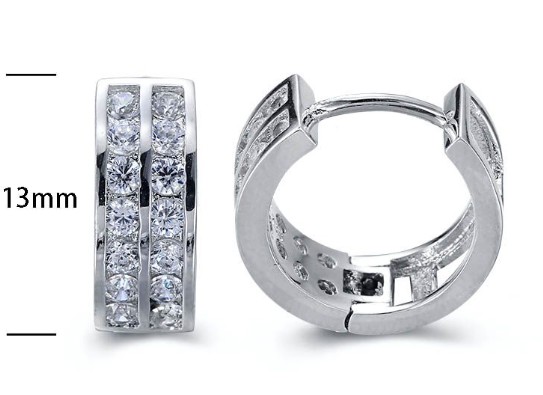 SE15516, Ladies' Moissanite Ring, S925, Rhodium Plated, White, 2.9g