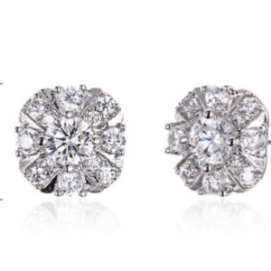 SE18938, Ladies' Moissanite Ring, S925, Rhodium Plated, White, 4.79g