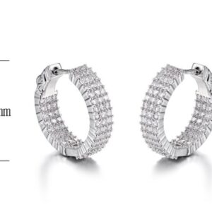 SE20024, Ladies' Moissanite Ring, S925, Rhodium Plated, White, 6.63g