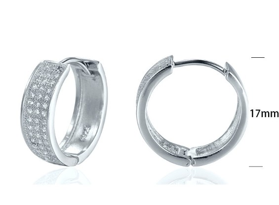 SE06149, Ladies' Moissanite Ring, S925, Rhodium Plated, White, 4.6g