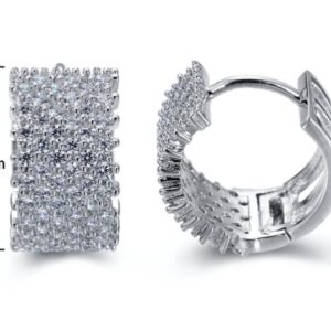 SE15552, Ladies' Moissanite Ring, S925, Rhodium Plated, White, 3.81g