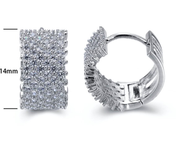 SE15552, Ladies' Moissanite Ring, S925, Rhodium Plated, White, 3.81g