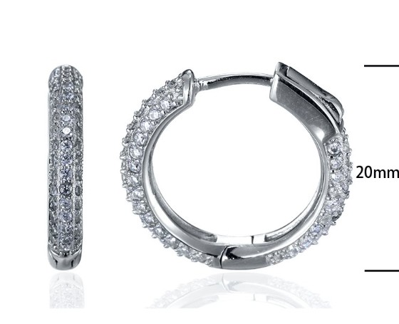 SE13992, Ladies' Moissanite Ring, S925, Rhodium Plated, White, 5.01g