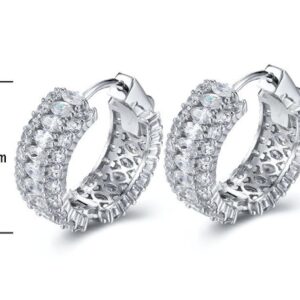 SE20076, Ladies' Moissanite Ring, S925, Rhodium Plated, White, 8.31g