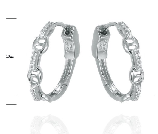 SE37595, Ladies' Moissanite Ring, S925, Rhodium Plated, White, 3.3g