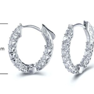 SE17586, Ladies' Moissanite Ring, S925, Rhodium Plated, White, 6.35g