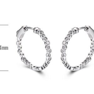 SE20055, Ladies' Moissanite Ring, S925, Rhodium Plated, White, 5.58g
