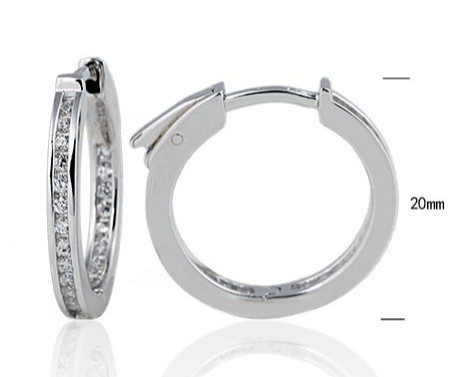 SE12437, Ladies' Moissanite Ring, S925, Rhodium Plated, White, 3.9g