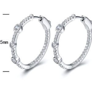 SE20021, Ladies' Moissanite Ring, S925, Rhodium Plated, White, 5.2g