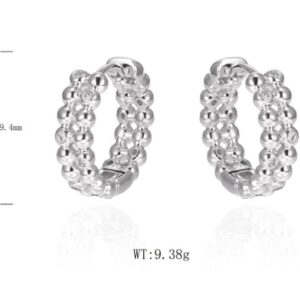 SE45909, Ladies' Moissanite Ring, S925, Rhodium Plated, White, 9.38g