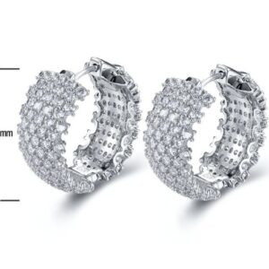 SE20082, Ladies' Moissanite Ring, S925, Rhodium Plated, White, 14.02g