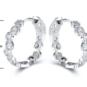SE20052, Ladies' Moissanite Ring, S925, Rhodium Plated, White, 4.49g