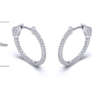 SE26313, Ladies' Moissanite Ring, S925, Rhodium Plated, White, 2.74g