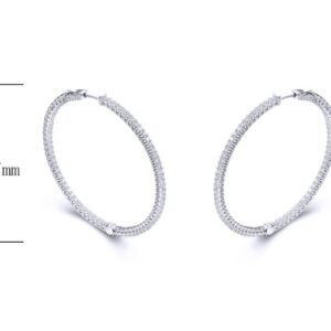 SE27562, Ladies' Moissanite Ring, S925, Rhodium Plated, White, 16g
