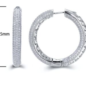 SE15268, Ladies' Moissanite Ring, S925, Rhodium Plated, White, 19.11g