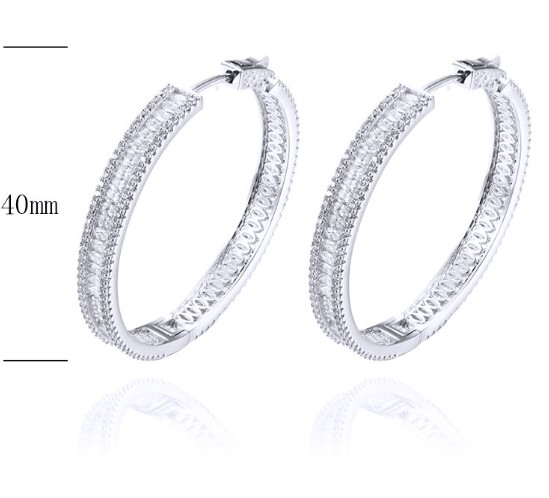 SE31339, Ladies' Moissanite Ring, S925, Rhodium Plated, White, 13.1g