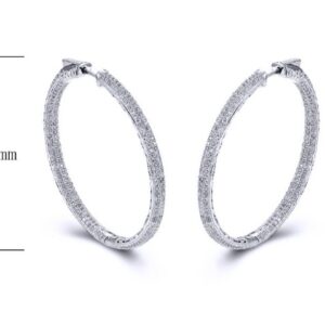 SE14968, Ladies' Moissanite Ring, S925, Rhodium Plated, White, 12.53g