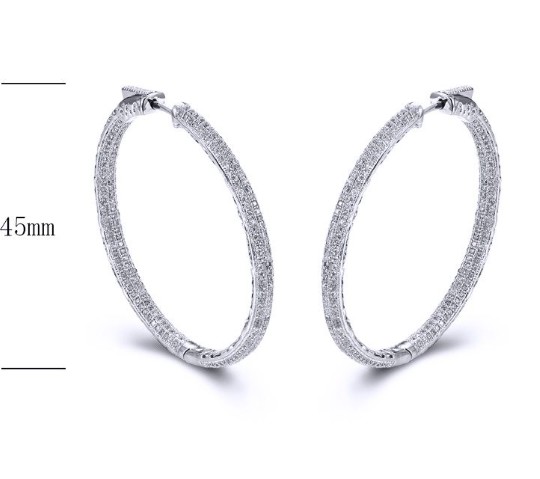 SE14968, Ladies' Moissanite Ring, S925, Rhodium Plated, White, 12.53g