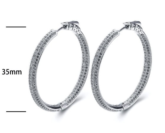 SE16708, Ladies' Moissanite Ring, S925, Rhodium Plated, White, 11.6g