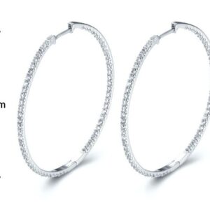 SE18013, Ladies' Moissanite Ring, S925, Rhodium Plated, White, 4.52g