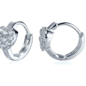 SE03626, Ladies' Moissanite Earring, S925, Rhodium Plated, White, 2.4g