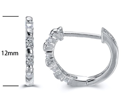 SE15565, Ladies' Moissanite Ring, S925, Rhodium Plated, White, 1.16g