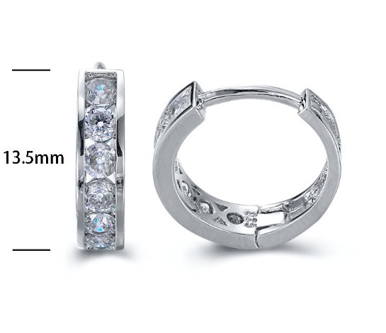 SE15525, Ladies' Moissanite Ring, S925, Rhodium Plated, White, 1.78g