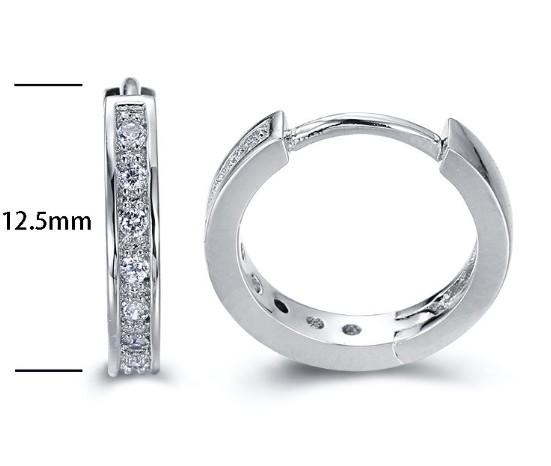SE15548, Ladies' Moissanite Ring, S925, Rhodium Plated, White, 1.58g