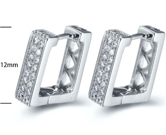 SE17992, Ladies' Moissanite Ring, S925, Rhodium Plated, White, 3.53g