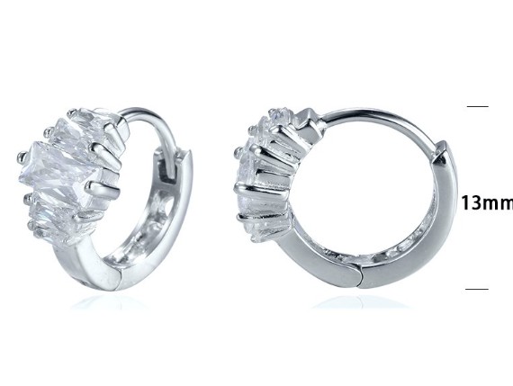 SE03625, Ladies' Moissanite Ring, S925, Rhodium Plated, White, 3.07g