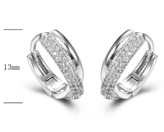 SE27144, Ladies' Moissanite Ring, S925, Rhodium Plated, White, 2.51g