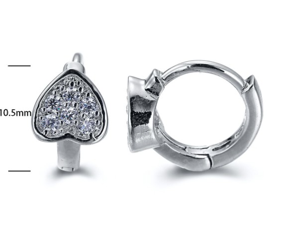 SE15279, Ladies' Moissanite Ring, S925, Rhodium Plated, White, 1.88g