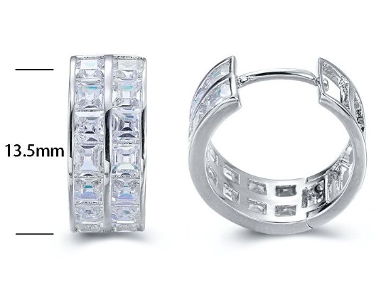 SE15545, Ladies' Moissanite Ring, S925, Rhodium Plated, White, 3.16g