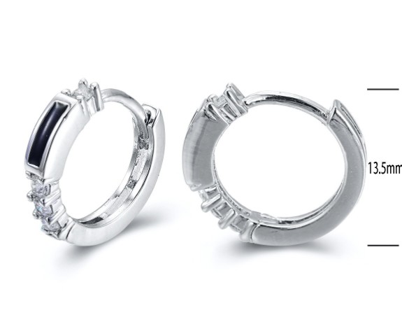 SE15506, Ladies' Moissanite Ring, S925, Rhodium Plated, White, 1.5g