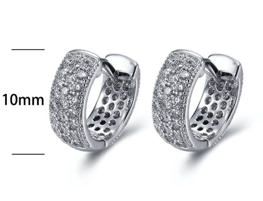 SE17186, Ladies' Moissanite Ring, S925, Rhodium Plated, White, 1.98g