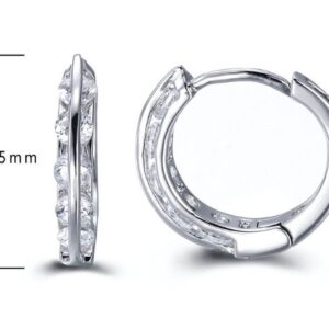 SE15563, Ladies' Moissanite Ring, S925, Rhodium Plated, White, 1.92g
