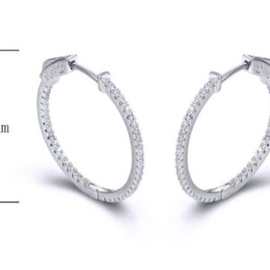 SE26314, Ladies' Moissanite Ring, S925, Rhodium Plated, White, 3.5g