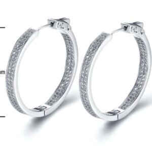 SE18940, Ladies' Moissanite Ring, S925, Rhodium Plated, White, 9.19g
