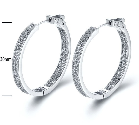 SE18940, Ladies' Moissanite Ring, S925, Rhodium Plated, White, 9.19g