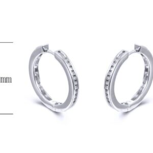 SE24842, Ladies' Moissanite Ring, S925, Rhodium Plated, White, 7.63g