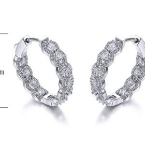 SE25000, Ladies' Moissanite Ring, S925, Rhodium Plated, White, 7.18g