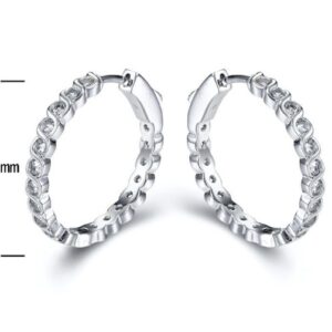 SE20018, Ladies' Moissanite Ring, S925, Rhodium Plated, White, 6.91g