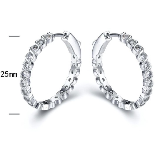 SE20018, Ladies' Moissanite Ring, S925, Rhodium Plated, White, 6.91g