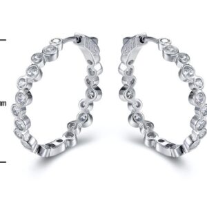 SE20054, Ladies' Moissanite Ring, S925, Rhodium Plated, White, 8.97g