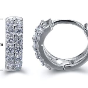 SE15495, Ladies' Moissanite Ring, S925, Rhodium Plated, White, 2.07g