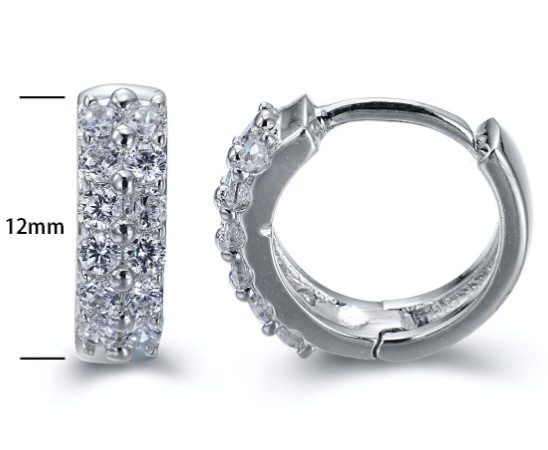 SE15495, Ladies' Moissanite Ring, S925, Rhodium Plated, White, 2.07g