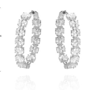 SE40781, Ladies' Moissanite Ring, S925, Rhodium Plated, White, 18.25g
