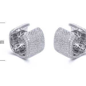 SE24567, Ladies' Moissanite Ring, S925, Rhodium Plated, White, 13.87g