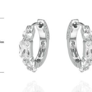 SE38433, Ladies' Moissanite Ring, S925, Rhodium Plated, White, 4.2g